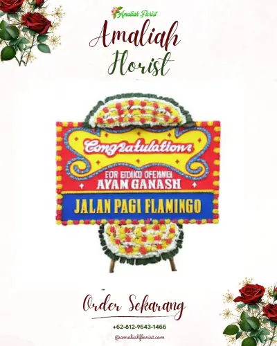 Bunga Papan Congratulation di Krematorium Oasis Lestari